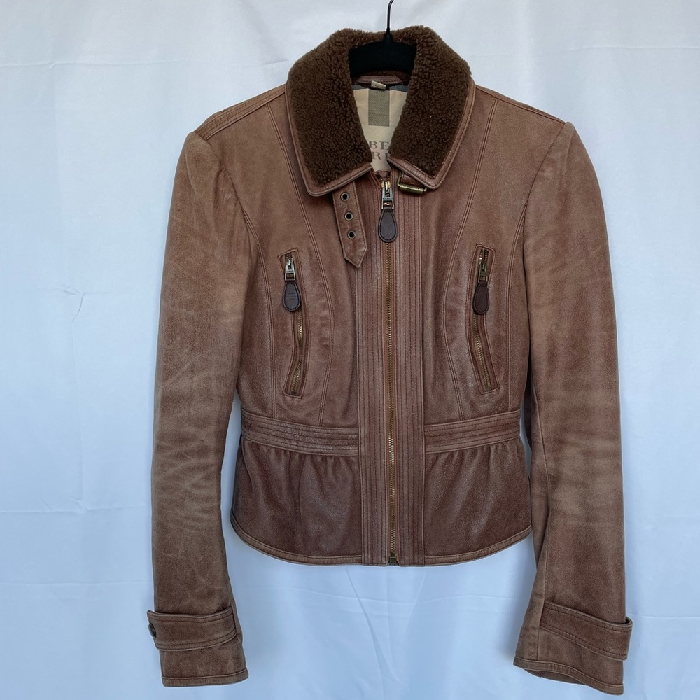 BURBERRY BRIT LEATHER JACKET